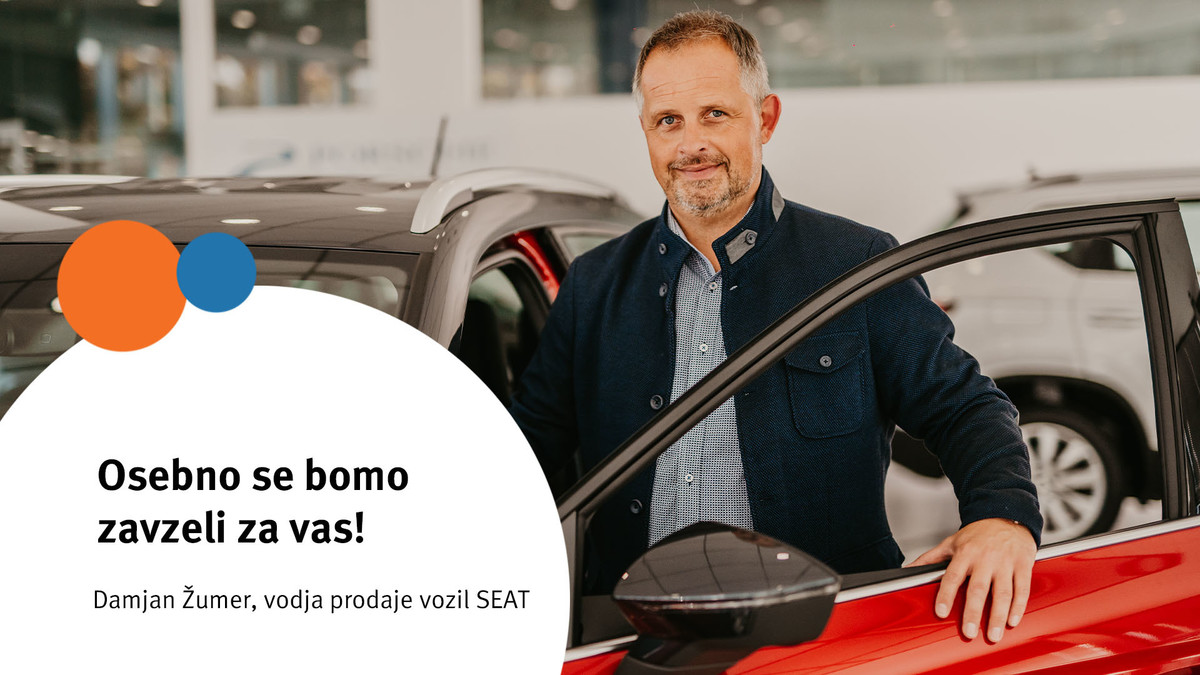 Damjan Žumer - vodja prodaje znamke SEAT, Porsche Verovškova