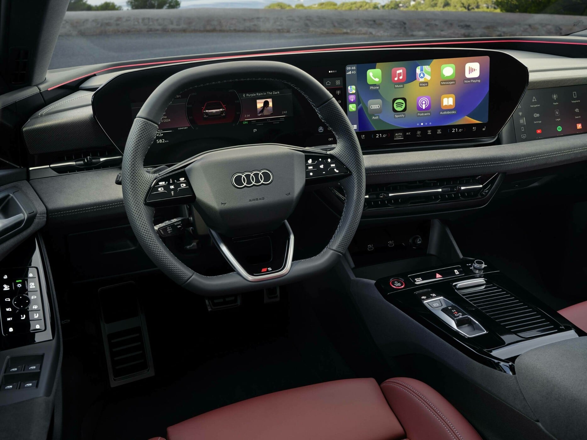 Notranjost Audi S6 e-tron