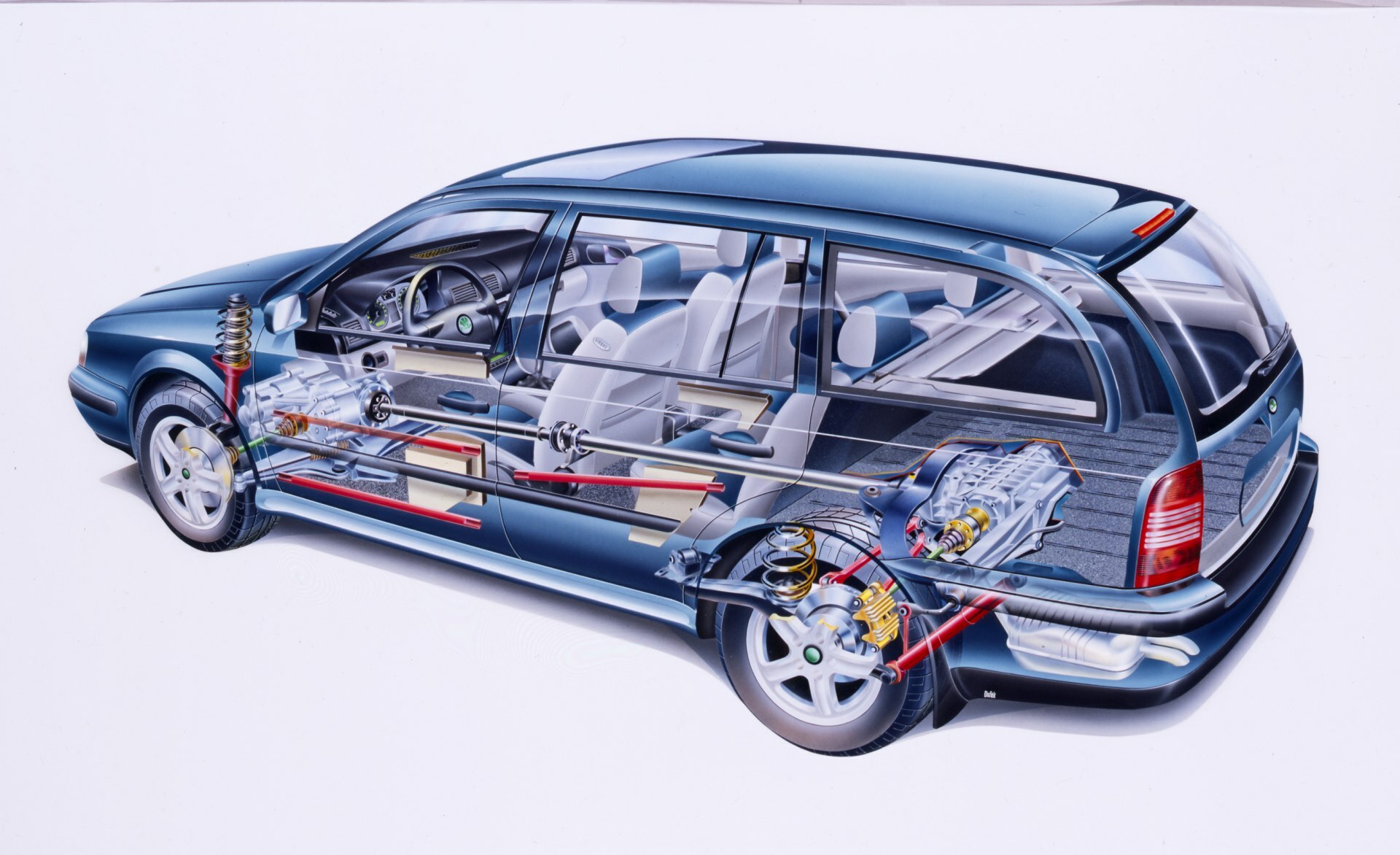 Škoda Octavia Combi 1997 - konstrukcija