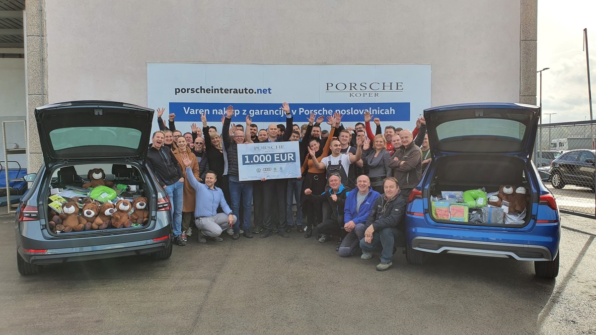 Porsche Koper Zvezi prijateljev mladine Slovenija podaril 1000 €!