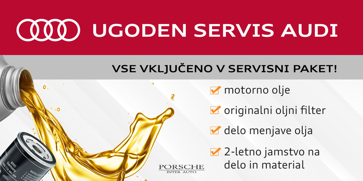 Audi servis - akcijska paketna cena za servis