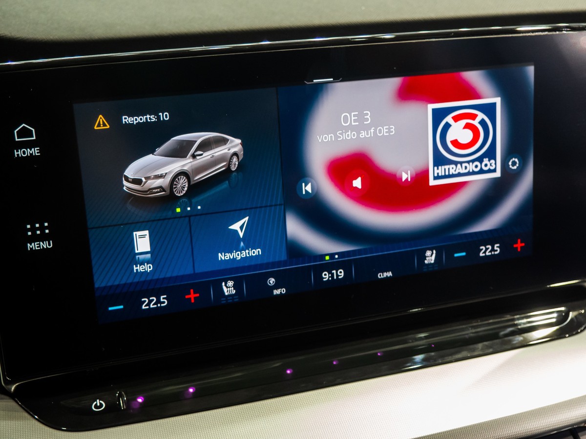 Škoda Octavia 2020 multimedijski zaslon
