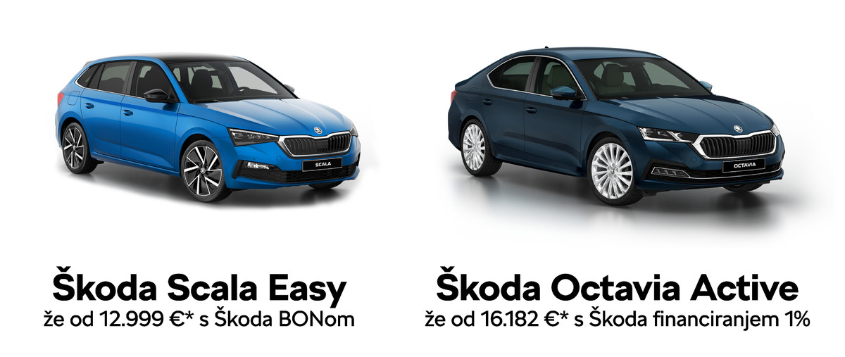 *cena velja v primeru Škoda BON oz. Škoda 1% financiranju. Slika je simbolična.