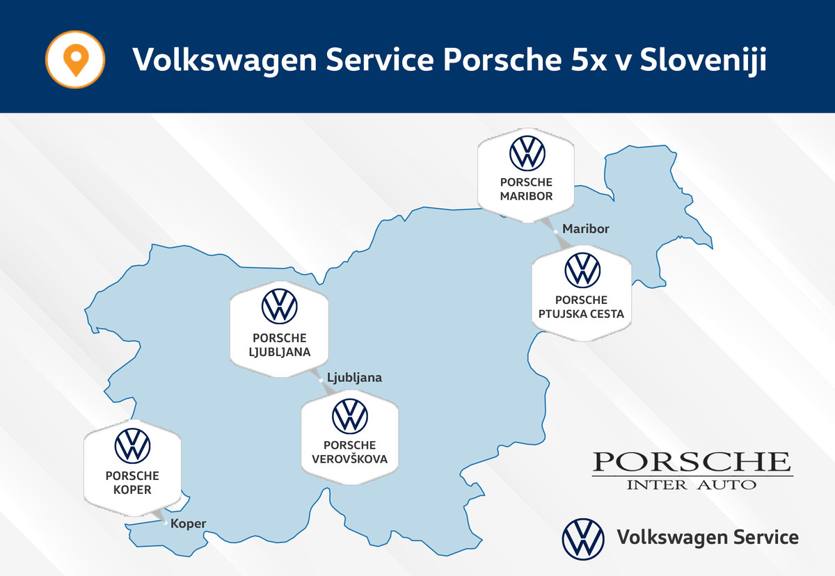 VW servis Ljubljana, Maribor, Koper