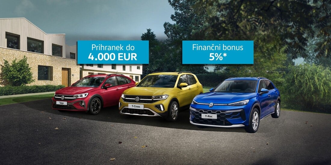 VW ponudba novih vozil 2026