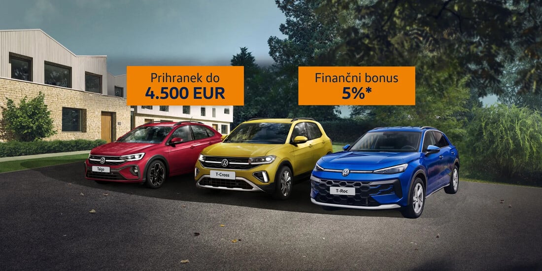 VW ponudba novih vozil 2026