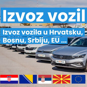 Izvoz rabljenih vozil - Hrvatska, Srbija, Makedonija  