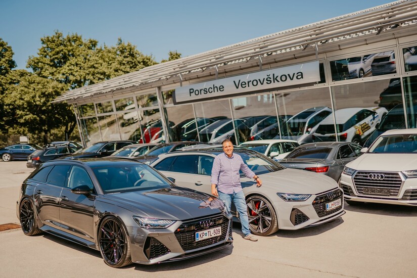 Audi RS 6 - Porsche Verovškova čestita za jubilej!