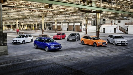 Audi RS vozila praznujejo 25 let izjemnih športnih modelov!