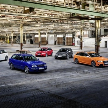 Audi RS vozila praznujejo 25 let izjemnih športnih modelov!