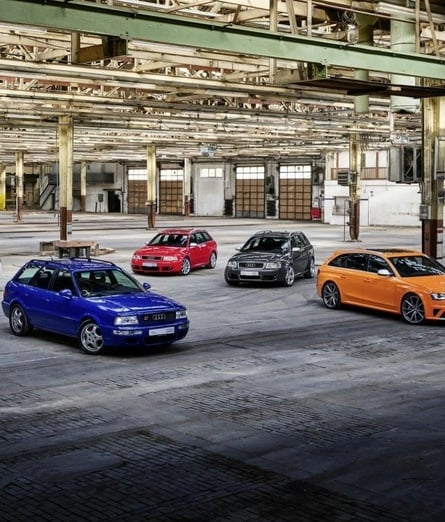 Audi RS vozila praznujejo 25 let izjemnih športnih modelov!