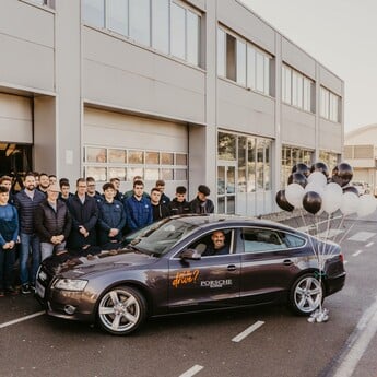 Porsche Koper predal vozilo Audi A5 Srednji tehniški šoli Koper!