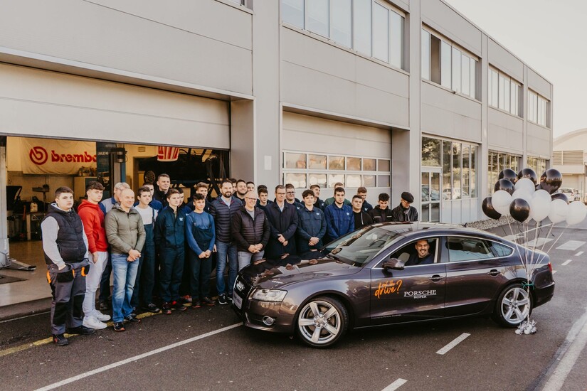 Porsche Koper predal vozilo Audi A5 Srednji tehniški šoli Koper!